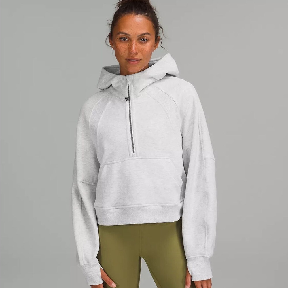 Lululemon Scuba Half-Zip Hoodie in Gray